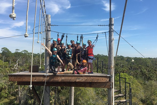 Zip Line Adventure over Tampa Bay - Tampa Bay views from a different height