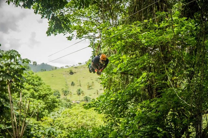 Zip Line in Punta Cana - Walking Into the Park and Starting the Lines