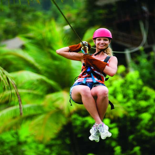 Zip Line Playa Esmeralda With Redonda Mountain - The zipline brings the adrenaline