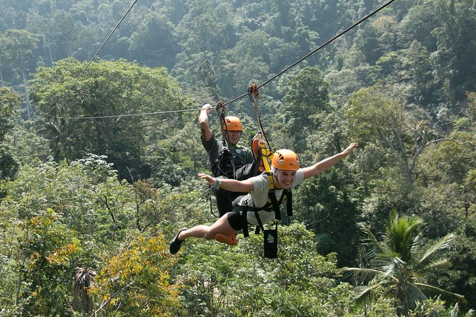 Zipline Adventure in KohSamui 10 Cables with Mountain & Sea Views - Ten rides, or nine, depending on the description