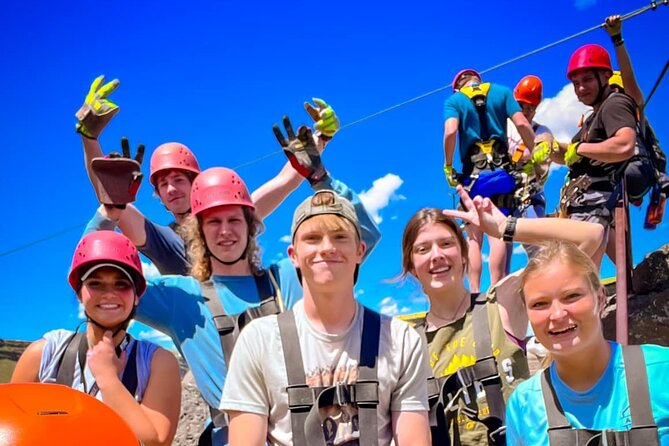 Zipline Adventure in the Snake River Canyon - Flying with Perrine Bridge in view