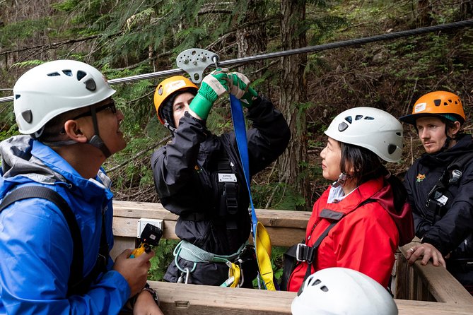 Zipline Adventure in Whistler - The ride through old-growth rainforest