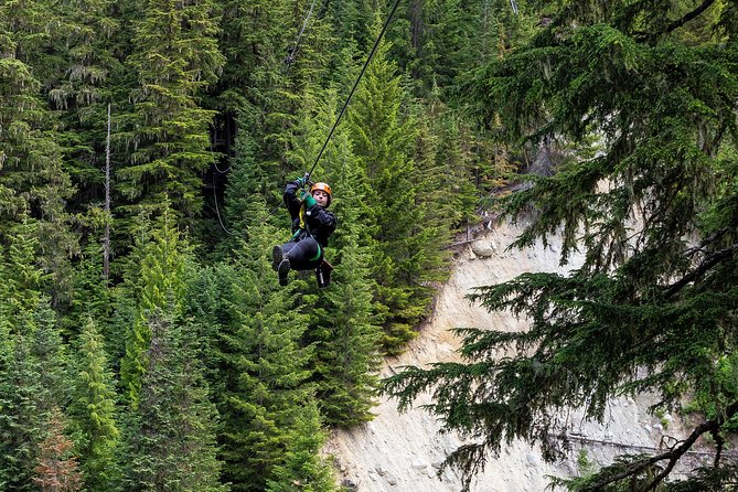 Zipline Adventure in Whistler - The physical effort between the ziplines