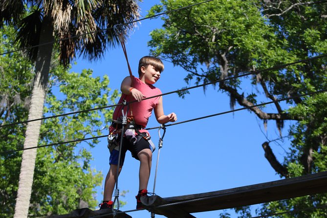 Zipline Adventure through Tuscawilla Park - Two courses that turn a zipline into a workout