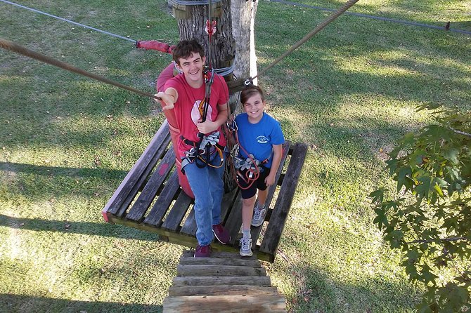 Zipline Adventure through Tuscawilla Park - Course 2 brings the height and the real challenge
