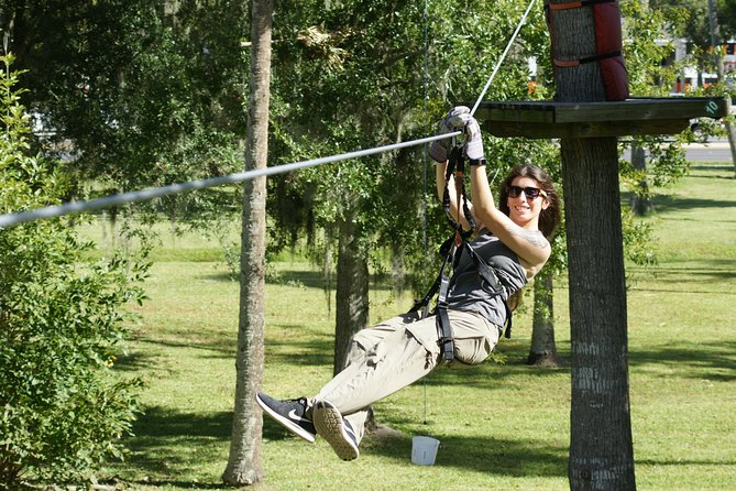 Zipline Adventure through Tuscawilla Park - Course 1 is the right place to test your nerve