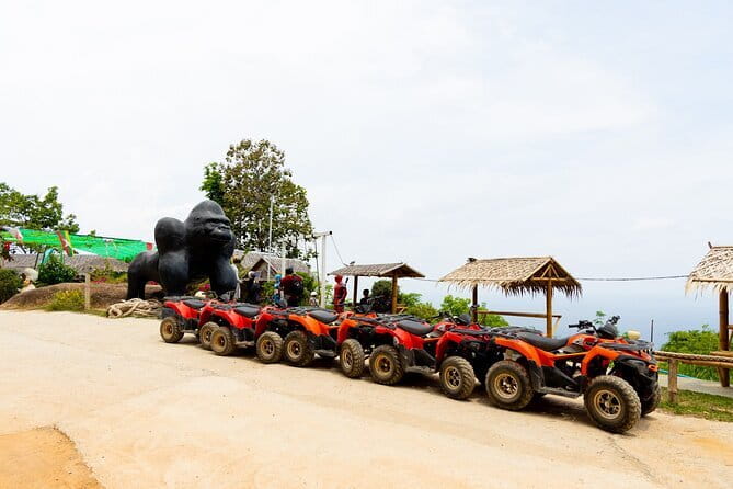 Zipline and ATV Skyline Adventure Phuket Include Pickup Transfer - Getting fitted and learning the safety routine