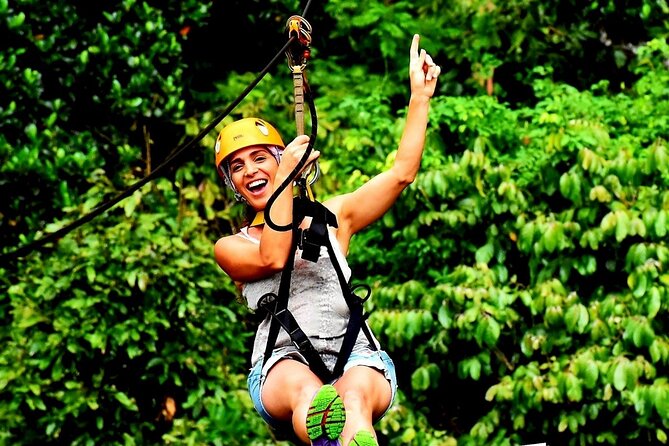 Zipline by Hawk Adventure The Biggest & Longest in Koh Samui - The Gold course, platform by platform