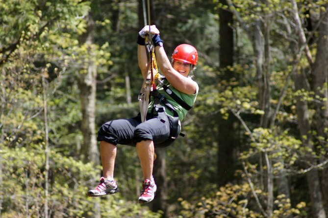 Zipline Canopy Tour- ArborTrek at Smugglers Notch Resort - Suspension bridges and rappels change the rhythm
