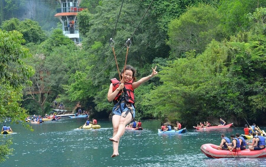 Zipline Dark Cave & Phong Nha Cave Tour : Dong Hoi/Phong Nha - Phong Nha has a wartime story beneath its natural beauty