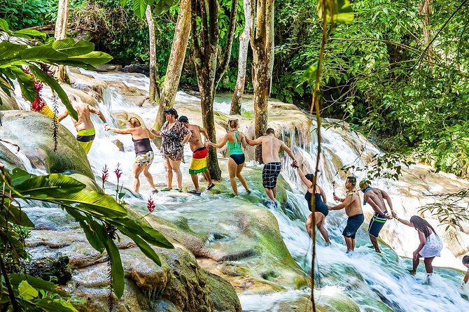 Zipline, Dunn’s River Falls, Bamboo Rafting & Horseback Ride Tour - Bamboo rafting near Lethe Village