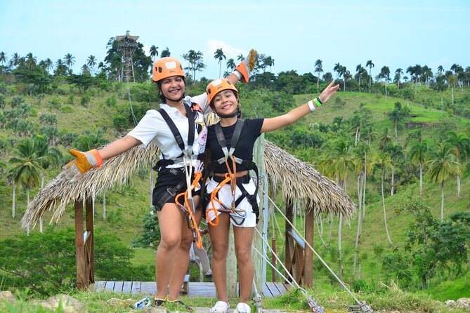 Zipline Expedition In Punta Cana - The safety system from platform one to the finish