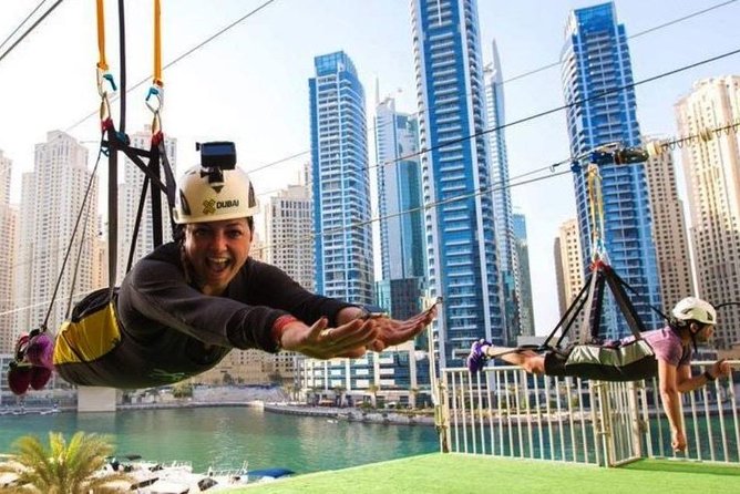 Zipline Experience in Dubai Marina with 1 Way optional Transfers - Flying across Dubai Marina instead of just looking at it