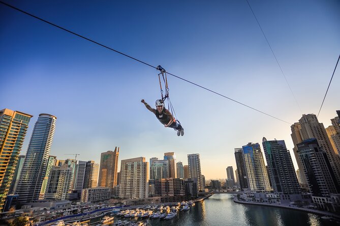 Zipline Experience in Dubai Marina with 1 Way optional Transfers - Timing, availability, and group size