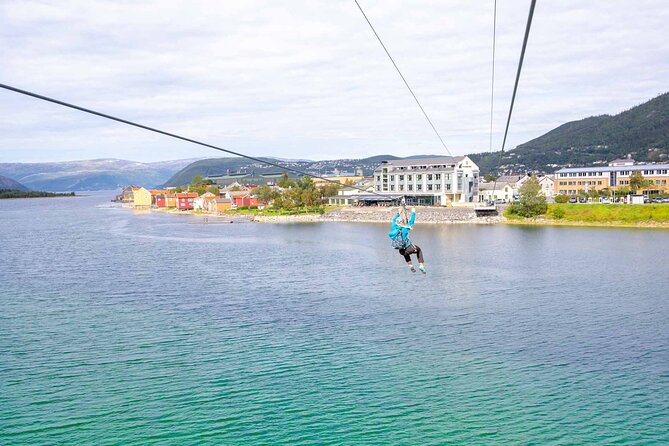 Zipline Experience in Mosjøen - The flight: quick, fast, and scenic
