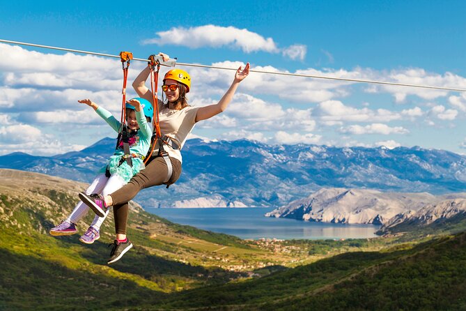 Zipline Experience Krk - The practice line makes first-timers more comfortable