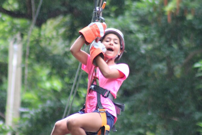 Zipline Experience & Obstacle Course at Harrison's Cave by Chukka - Testing yourself on the 14-element Gully Challenge Course