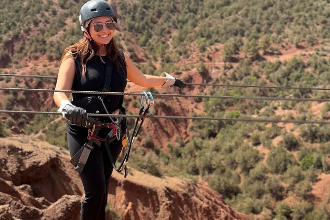 Zipline Experience out of Marrakech City in the Atlas Mountains - Who will enjoy this morning most?