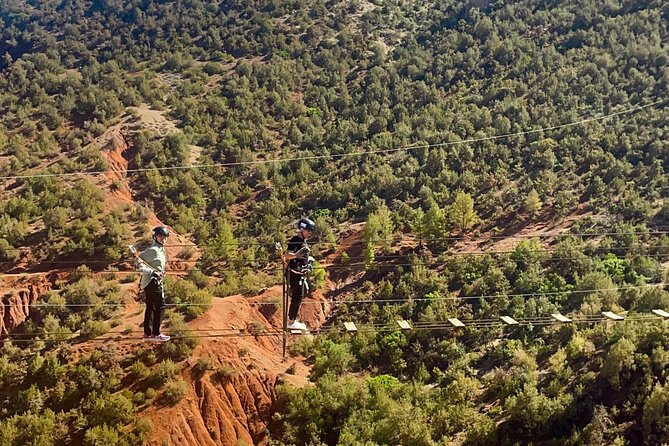 Zipline Experience out of Marrakech City in the Atlas Mountains - Flying over Atlas Mountain scenery