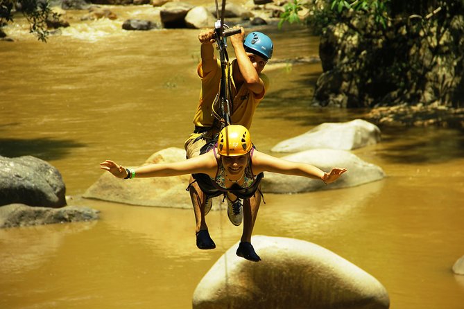 Zipline Experience over Cuale River - Cooling off at Mountain Pool Club
