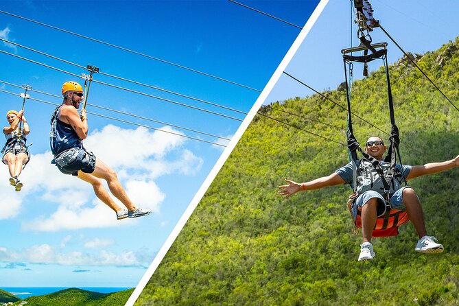 Zipline Experience: Sentry hill Zip & Flying Dutchman St Maartin - Taking in the 360-degree view
