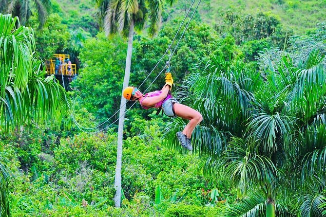Zipline, Horse, Buggy and Macao Beach, Water Park with Lunch - A Dominican farm stop with coffee, tea, and chocolate