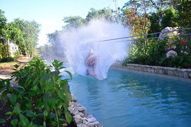 Zipline Mega Splash at Bavaro Adventure Park - Six lines, one bridge, and a splash ending