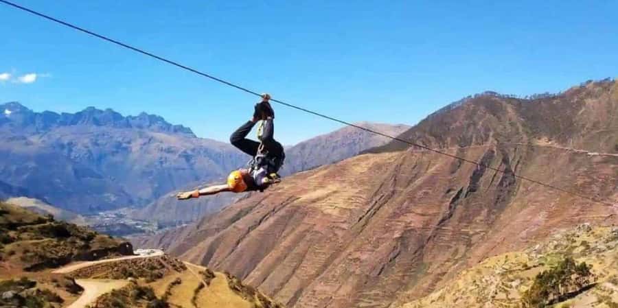 Zipline over the Sacred Valley Trip - Four long ziplines above the Sacred Valley