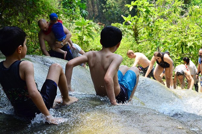 Zipline+Sticky waterfall+Long Neck Village Private Tour - Flying through Phoenix Adventure Park