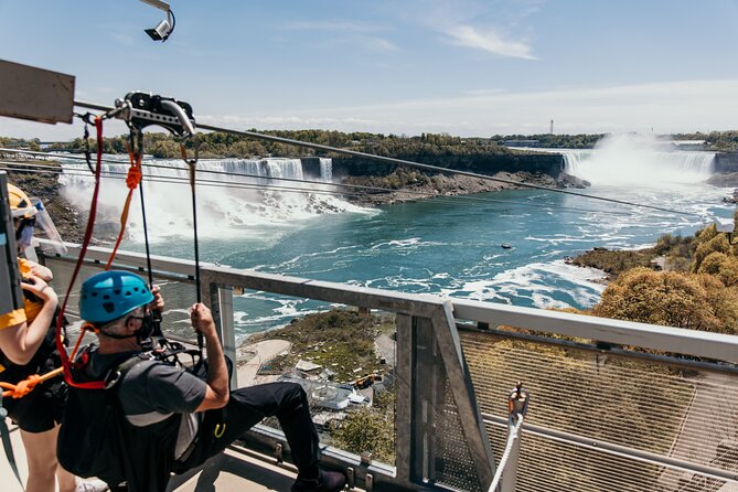 Zipline To The Falls in Niagara Falls, Canada - The open-air shuttle back to the top