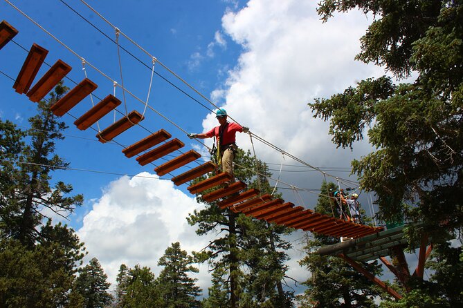 Zipline Tour - 9 high-speed ziplines & fun suspension bridge - The suspension bridge slows the pace