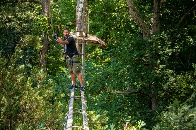 Ziplining and Climbing at The Adventure Park at Virginia Aquarium - Starting with safety and practice