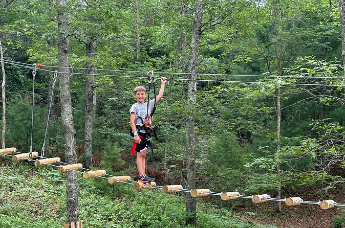 Ziplining and Climbing at The Adventure Park on Cape Cod - The nature trail gives the day a quieter side