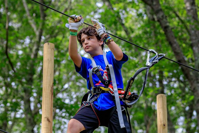 Ziplining and Climbing at The Adventure Park on Cape Cod - Who will get the most from this park?