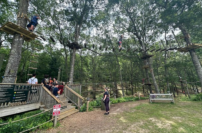 Ziplining and Climbing at The Adventure Park on Cape Cod - Weather can affect your Cape Cod plans