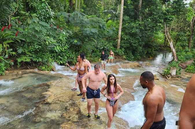 Ziplining and Dunn's River falls Combo from Montego Bay. - Flying through the jungle after the falls