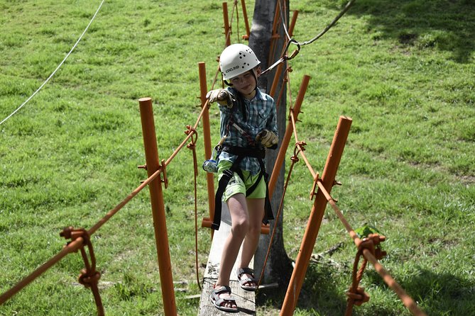 Ziplining from Punta Cana - Unique Carbon Fiber lines in Punta Cana - The suspension bridge changes the pace