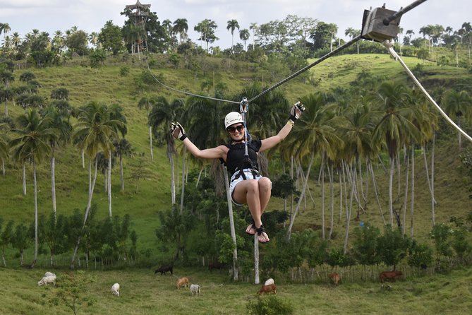 Ziplining from Punta Cana - Unique Carbon Fiber lines in Punta Cana - What the eight towers and platforms add