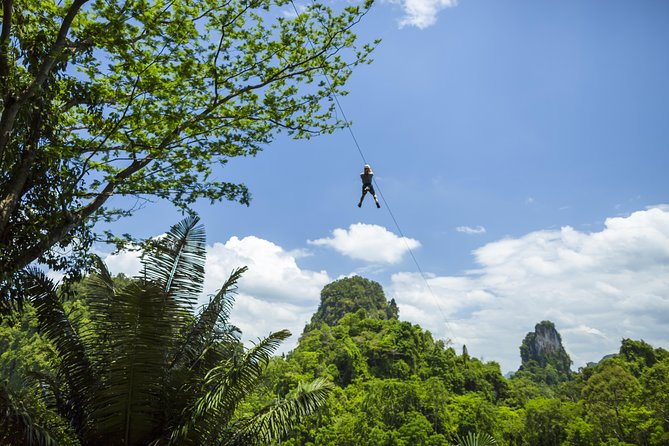 ZONE A PACKAGE Zipline Adventure - Wat Sai Thai and the ride from the resort area